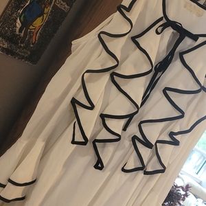 Black and white cocktail dress